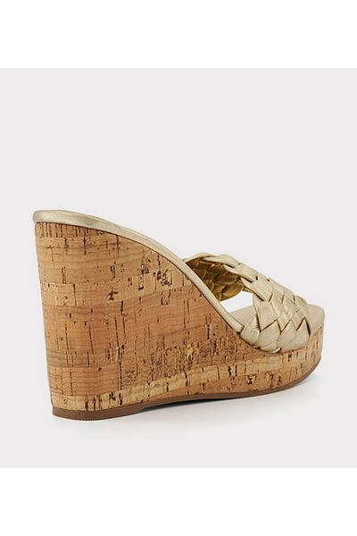 Dune London WOMEN'S-KRATE-GOLD-LEATHER-40