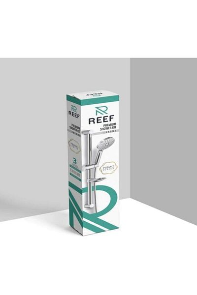 Reef PRIMO Premium Shower Kit – 60cm Chrome Slide Bar with Adjustable Multi-Function Shower Head