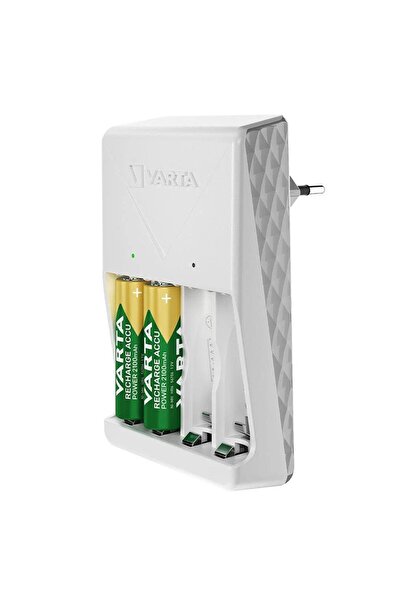 Varta Plug Pil Şarj Cihazı 4 Adet AA 2100Mah Şarj Edilebilir Pil Hediyeli