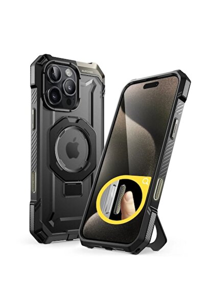 Padrino Husă de protecție pentru iPhone 16 Pro Max, Q83, Lexgard, Deep Dark
