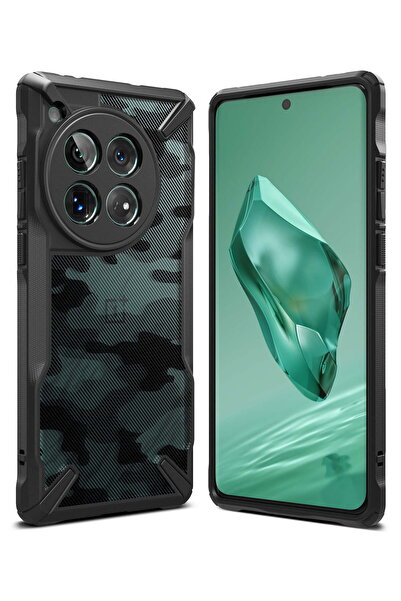 Ringke غطاء حماية ون بلس 12 فيوجن إكس ديزاين سيريز - أسود مموه