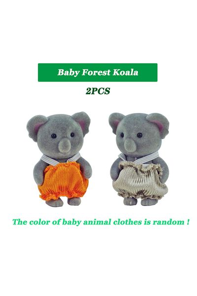 Choice14 KK08 1:12 Simulation Forest Animal Family Rabbit Panda Koala Reindeer Baby Dollhouse Figures Collect