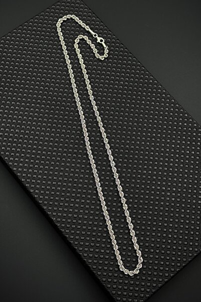 FRNCH 925 Ayar Gümüş italyan Model Gümüş Renk Erkek Kolye FRJ30929-1029-A