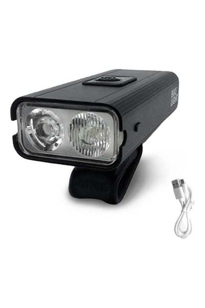 fun zone Generic LED Bicycle Power Display Mountain Road Bike Front Lamp USB Rechargeable Light