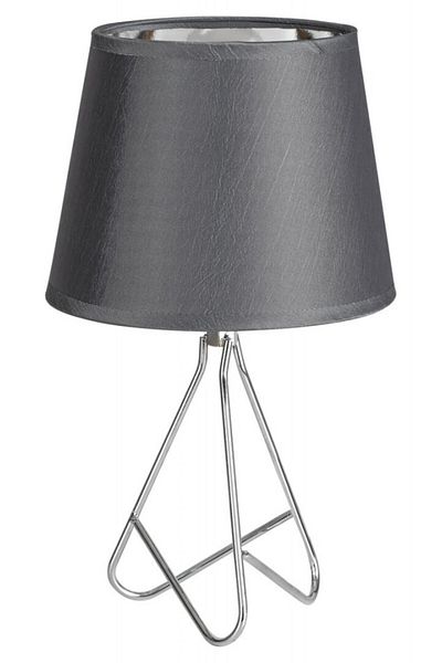Rabalux Blanka Desk lamp 2775, with switch, 1xE14, gray+chrome, IP20,