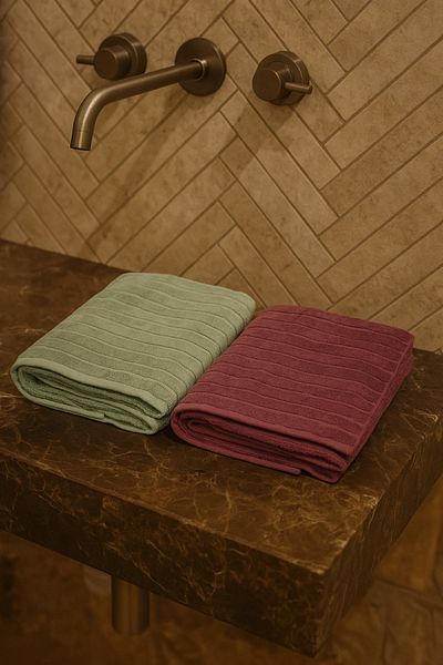 LaraLisa 2Pcs 70X140 Bath Towels Made of Natural Combed Cotton Thread Absorb Water Quickly Stay Soft for Long Years