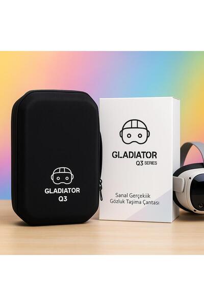 KONSOLTECH Q3 Serisi Meta Quest 3 ve 3s Uyumlu Siyah Taşıma Çantası