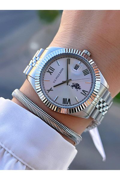 U.S. Polo Assn. U.S. Polo Assn. Steel Cord and Case Tarnish Color Does Not Throw Women's Wristwatch with 2 Years Warranty Mdl.01