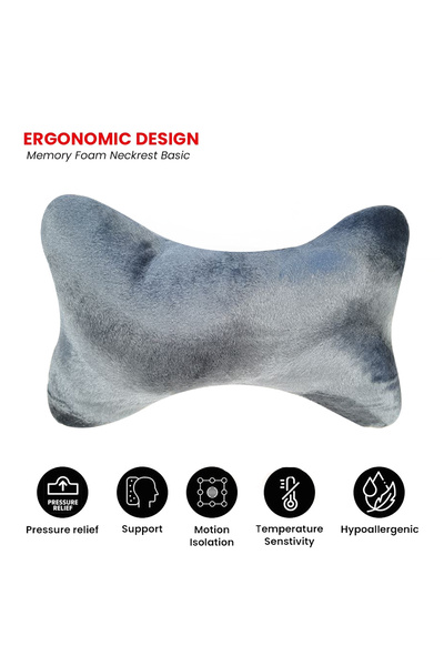 3XR Memory Foam Car Neck Rest Cushion – Ergonomic Headrest Pillow for Neck Support (2 Pieces) 4742