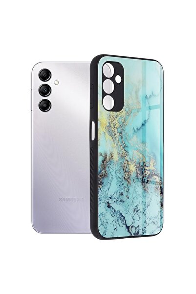 OEM Husă de protecție compatibilă cu Samsung Galaxy A14 4G/5G, Xtreme Armor, seria Glaze, albastru ocean
