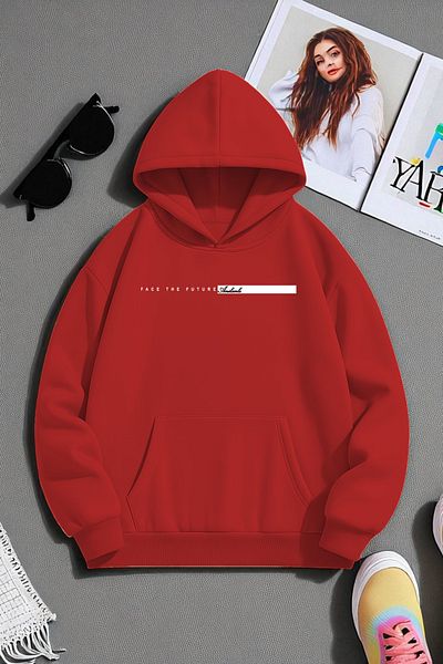uyguntarz Unisex Future Printed Oversize Sweatshirt