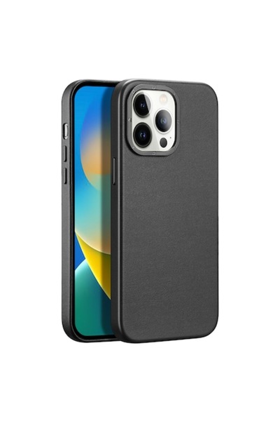 e-Eunoia Art Carcasă MagSafe pentru Apple iPhone 14 Pro, DUX DUCIS, Grit, Negru