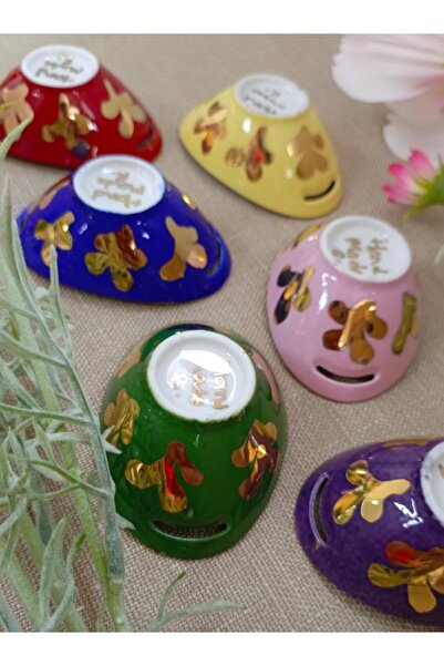 BY.RAYKA PORSELEN El Dekor Suli̇man Porcelain Hand Painting Set of 6 Delights