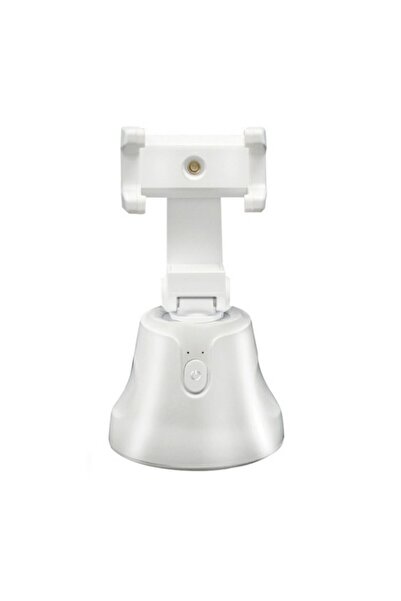 OEM Universal phone holder with Smart Camera function, 360-degree rotation and Face Tracking, white colo
