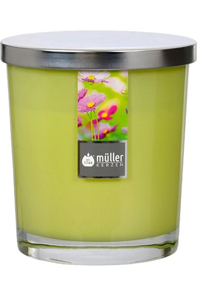 Mueller kerzen LUM PARF IN MAXI-CUP WITH LID 110 95 MM FIELD FLOWERS