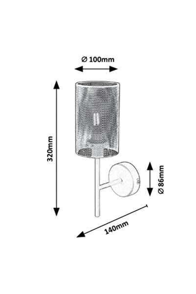 Rabalux Callia sconce 3020, 1xE14, gray, IP20,