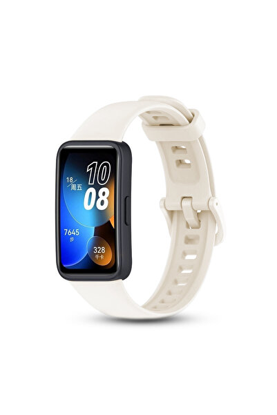 O Ozone هواوي باند 8 | هواوي باند 9 | أحزمة سيليكون | بيج/عاجي