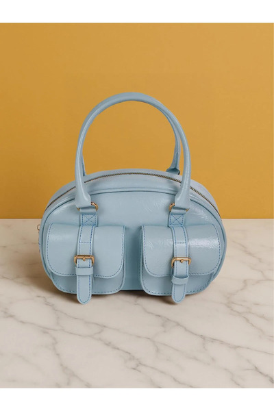 Novamiy Mona Bebek Mavisi З двома кишенями, зручна жіноча сумка через плече, ...