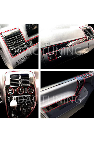 ODAC TUNING مرسيدس فيتو فيانو W638 ماهوجني الكونسول المطلي كامل + مجموعة كامل...