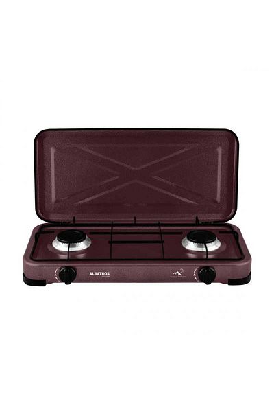 ALBATROS Gas hob APG21BR 2 burners 4.4 kW Brown