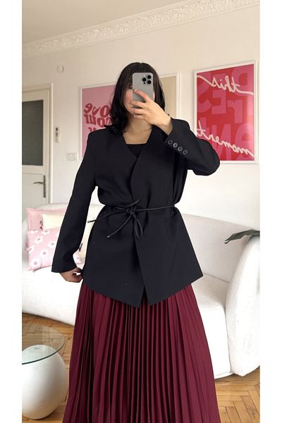 Moda İkra Premium Quality Polyviscon Fabric Oversize Jacket