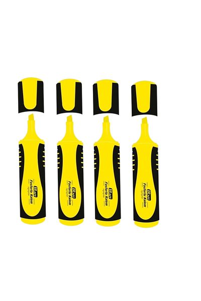 Raff Phosphor Pen Yellow (4 Pieces)
