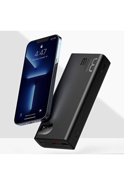 Baseus External Battery Adaman, Baseus, Power Bank 20000mAh, 3x USB USB-C QC 3.0 PD, compatible with SAMSUN