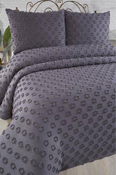 Çeyiz Diyarı Dowry Land Conical 3 Piece Double Pique Set Anthracite