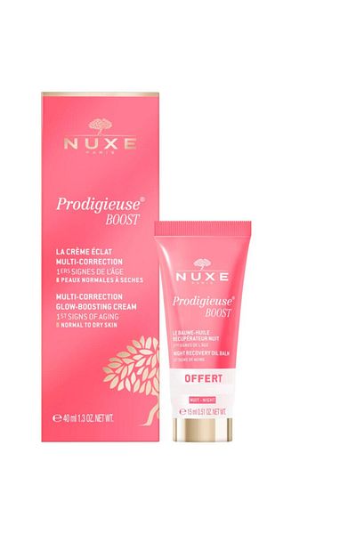 Nuxe Prodigieuse Boost Set: Multi-Correcting Day Cream 40 ml + Regenerating Night Balm 15 ml