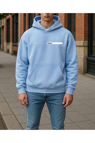 uyguntarz Unisex Future Printed Oversize Sweatshirt