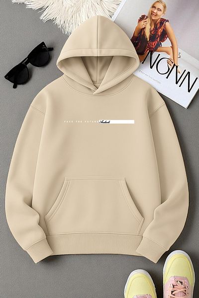 uyguntarz Unisex Future Printed Oversize Sweatshirt