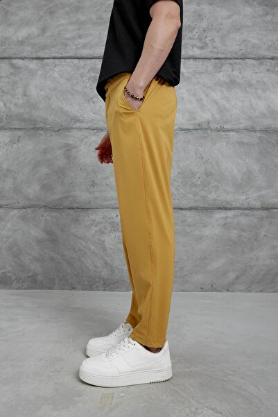 NOMARC Μουστάρδα Nmrc Parachute Fabric Boyfriend Παντελόνι