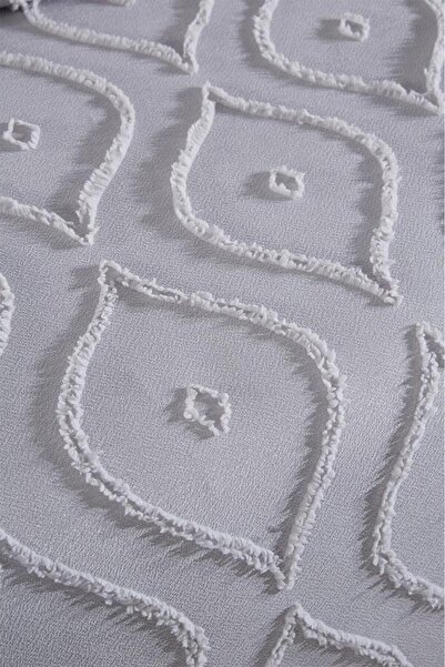 Çeyiz Diyarı Dowry Land Pirot 3 Piece Double Pique Set Gray