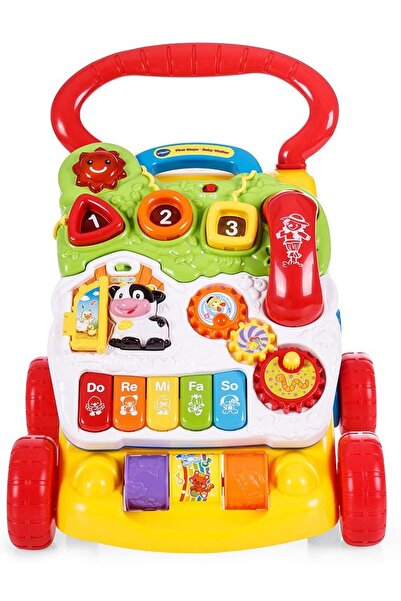 VTech Baby مشاية أطفال فيرست ستيب بمقبض أحمر