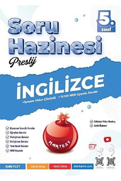 Nartest Yayınları 5. Sınıf Prestij İngilizce Soru Hazinesi