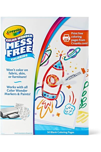 Crayola صفحات تلوين ملونة خالية من الفوضى
