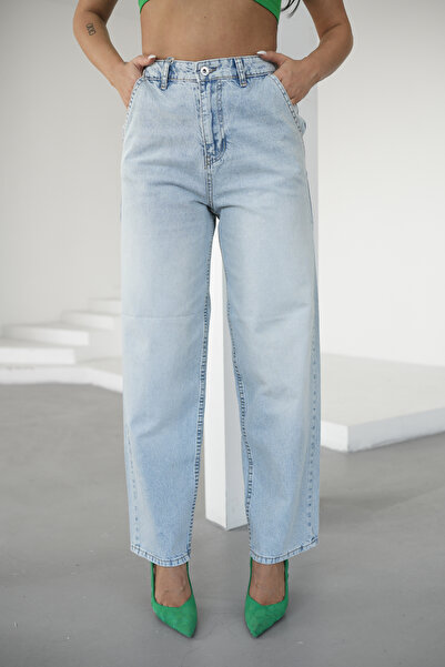 Denim Republic Women's Ice Blue Jeans Skater High Waist