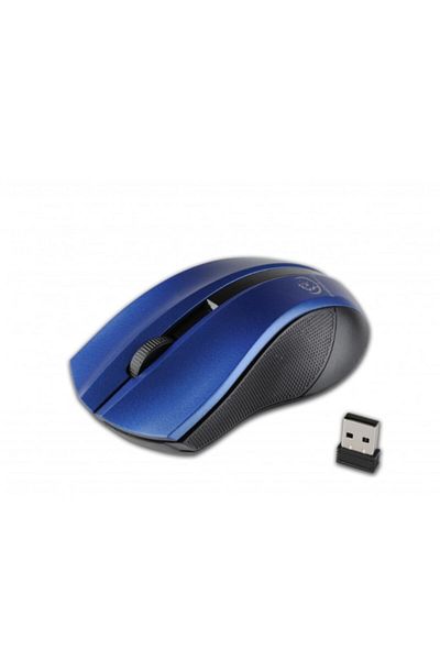 SOHO Mouse wireless optic 4 butoane, receptor nano USB, 2.4 GHz, 1000 DPI, Albastru