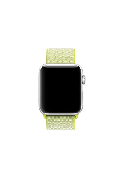 Bibilel Curea pentru Apple Watch, 38-40mm, Textil, Verde Neon, SUN-BBL4191
