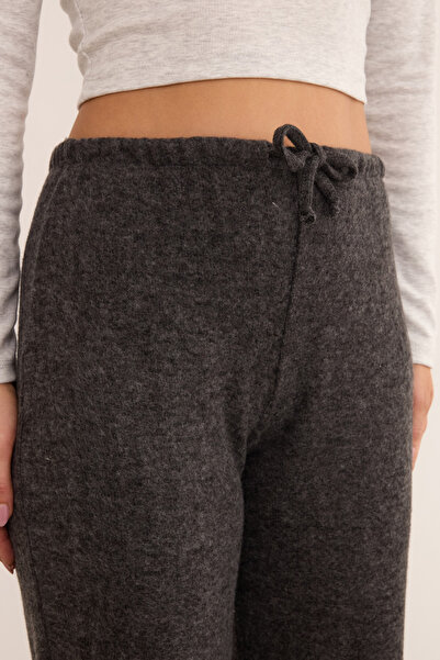 Fulla Moda Soft Palazzo Trousers with Tie Waist