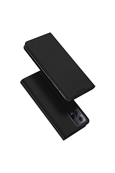 OEM Husă pentru Motorola Edge 30 Fusion, piele, neagră