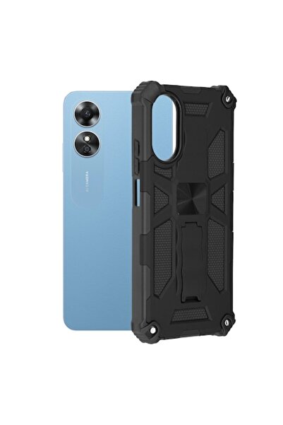 OEM Phone case for Oppo A17, Polyurethane, Black