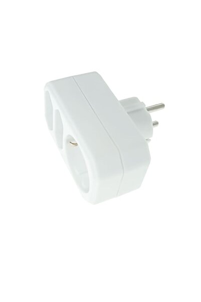 SOHO Priză triplă cu 2 x Euro și 1 x Schuko, 250V, 3680 W, 16A, Alb