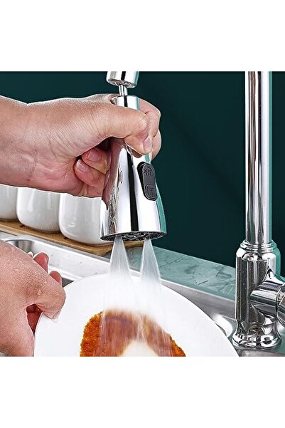 Generic Goo Spray Head, 360 Degree Rotatable Kitchen Tap 3 Water Modes Bathroom Universal