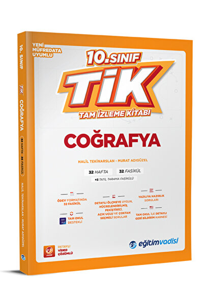 Eğitim Vadisi 2026 10. Sınıf Coğrafya Tik Tam İzleme Kitabı