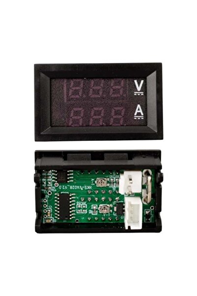 Genel Markalar CA-056-30V DC 4-30 Volt Dijital Kırmızı Ekranlı Voltmetre (3 Pin)