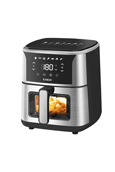 Samus Friteuză cu aer AF5-S1400DW, 5L, 1400W, Afișaj LED, 7 Programe, Tempera...