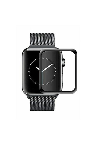 OEM Protective Tempered Glass Screen for Apple Watch 40mm, Black Transparent