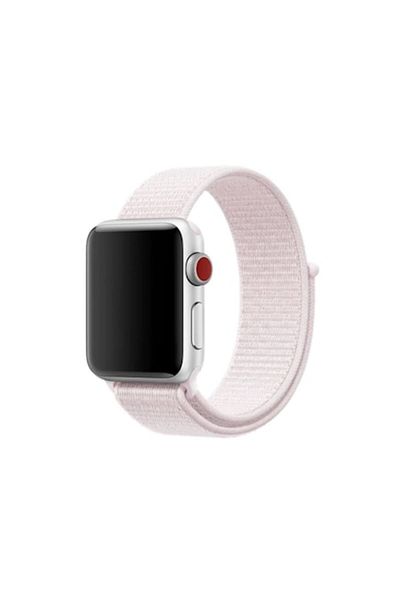 Bibilel Curea pentru Apple Watch, 38-40mm, Textil, Roz Pal