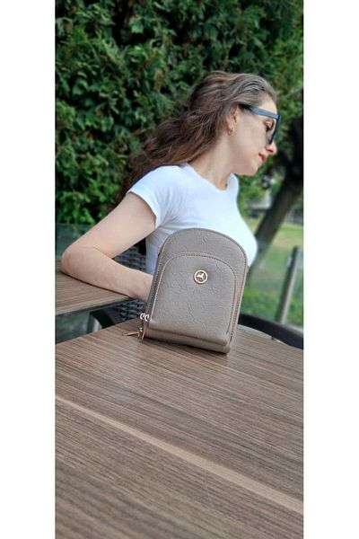 ÇANTA Holder for Phone & Card with Soft Leather Surface: "Asia"